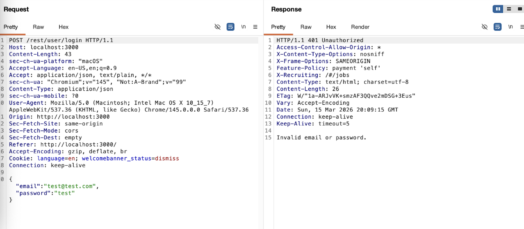 Login Response