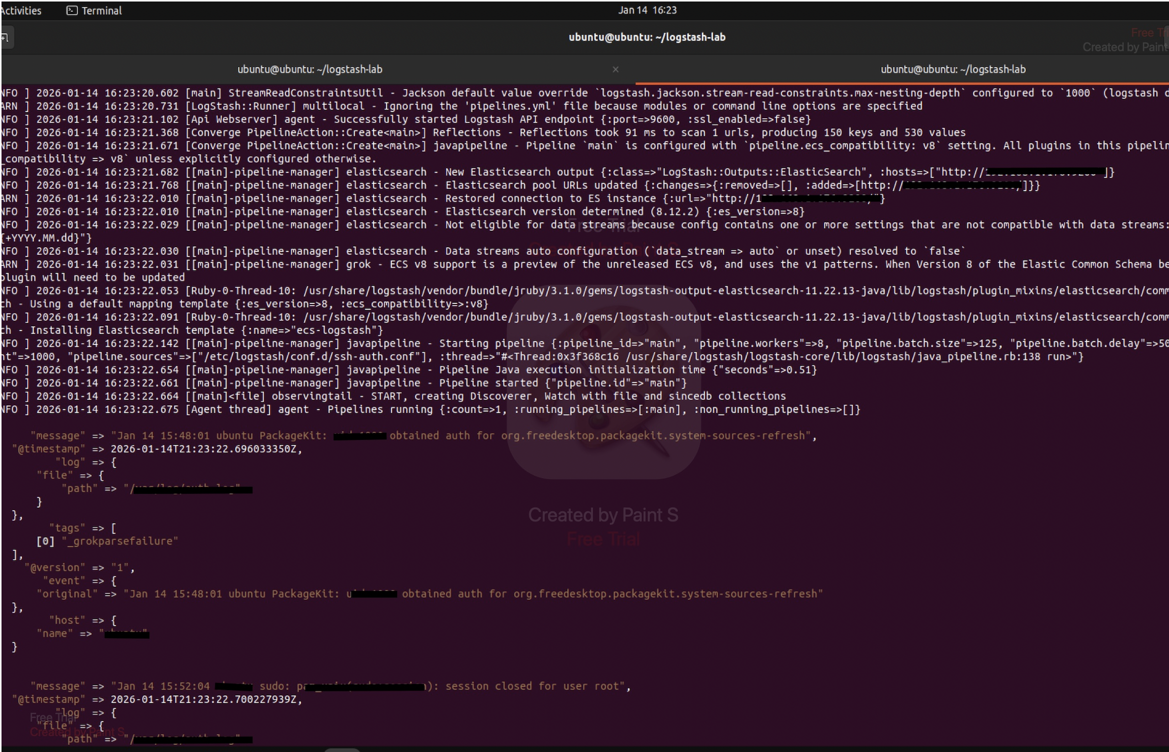 Logstash Running